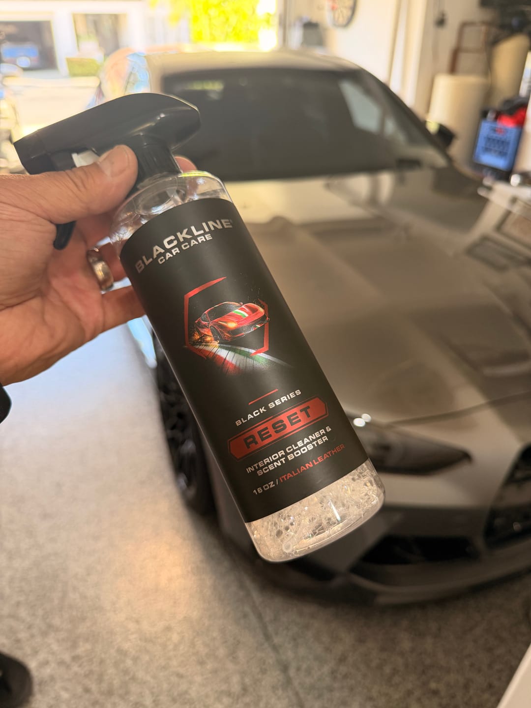 Customer photo review of BLACKLINE® RESET INTERIOR CLEANER & SCENT BOOSTER