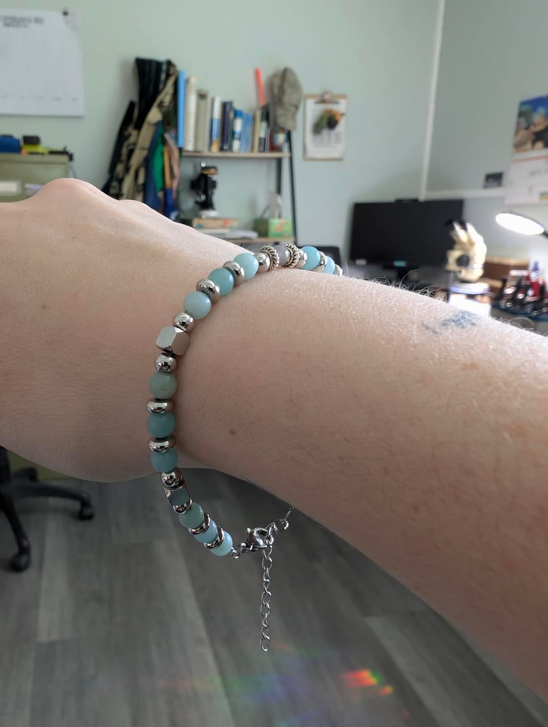Customer photo review of Anniversary Gift for Women | Bracelet with Year-Specific Message Card