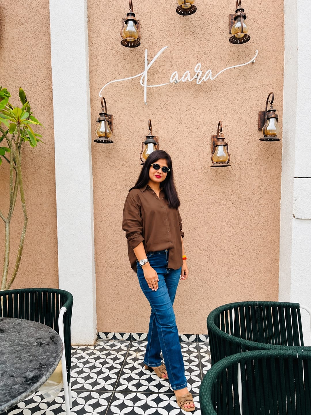 Customer photo review of COPPER - PLAIN WOMEN SHIRT