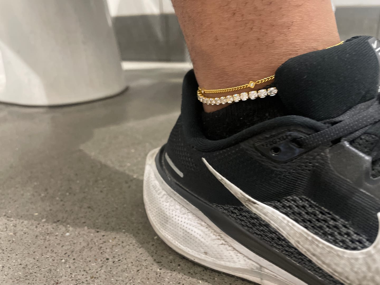 Customer photo review of Tennis Anklet - 4mm