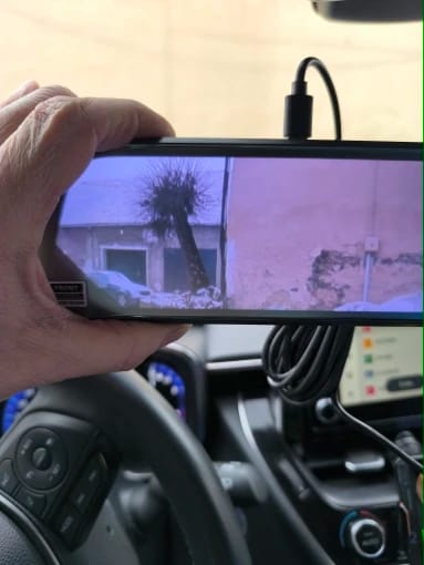 Customer photo review of Dashcam Retrovisor 1080P con Cámara Trasera