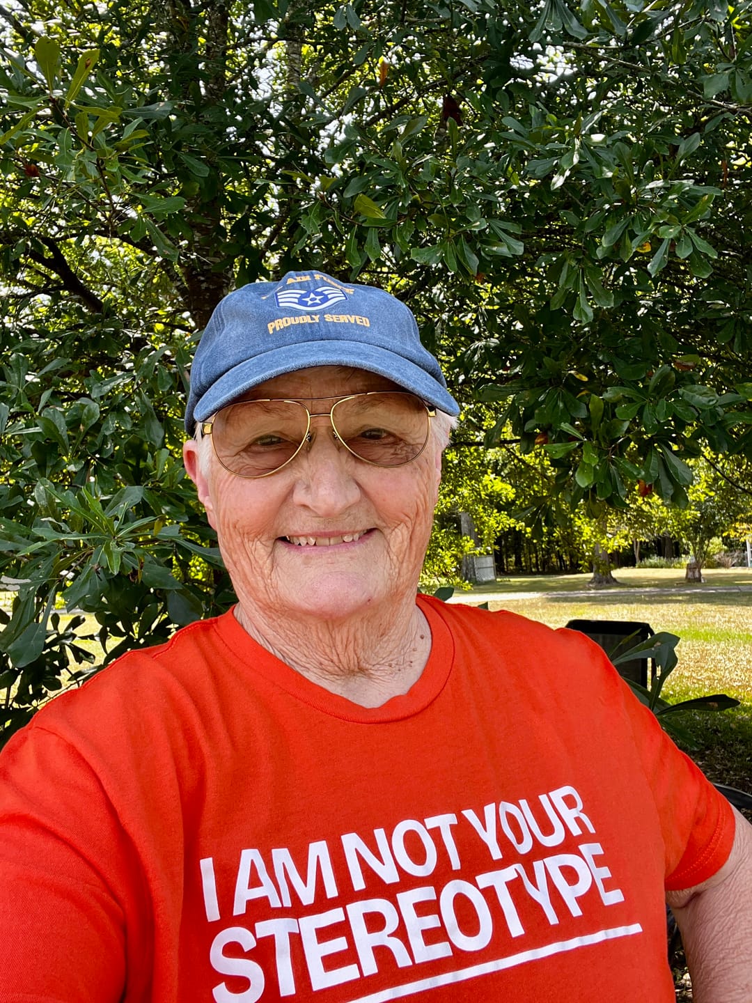 Customer photo review of I Am Not Your Stereotype Unisex Tee