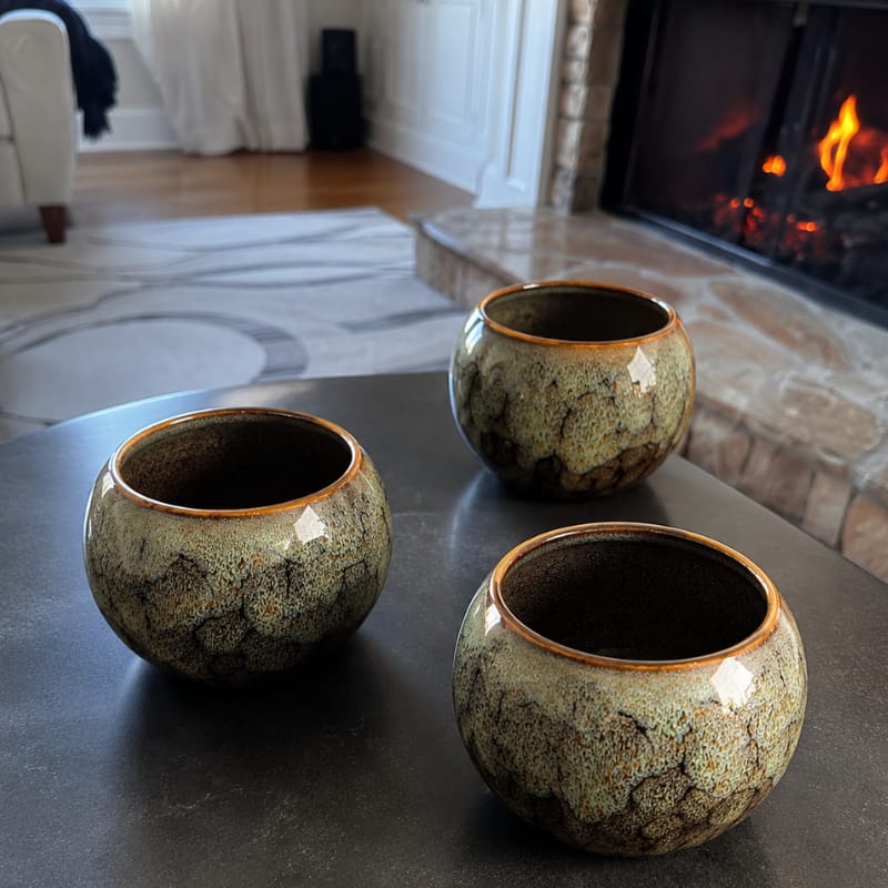 Customer photo review of Riku Dragon Egg Ceramic Tea Cup Set