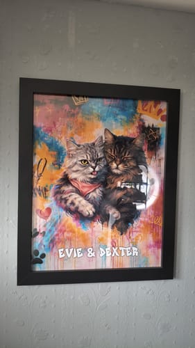 Customer photo review of Watercolour Realistic Portrait - Personalised Poster