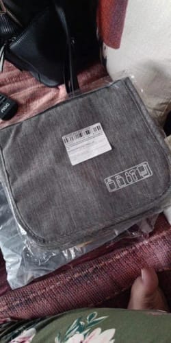 Customer photo review of Men's Toiletry Bag – Waterproof Hanging Travel Wash Pouch