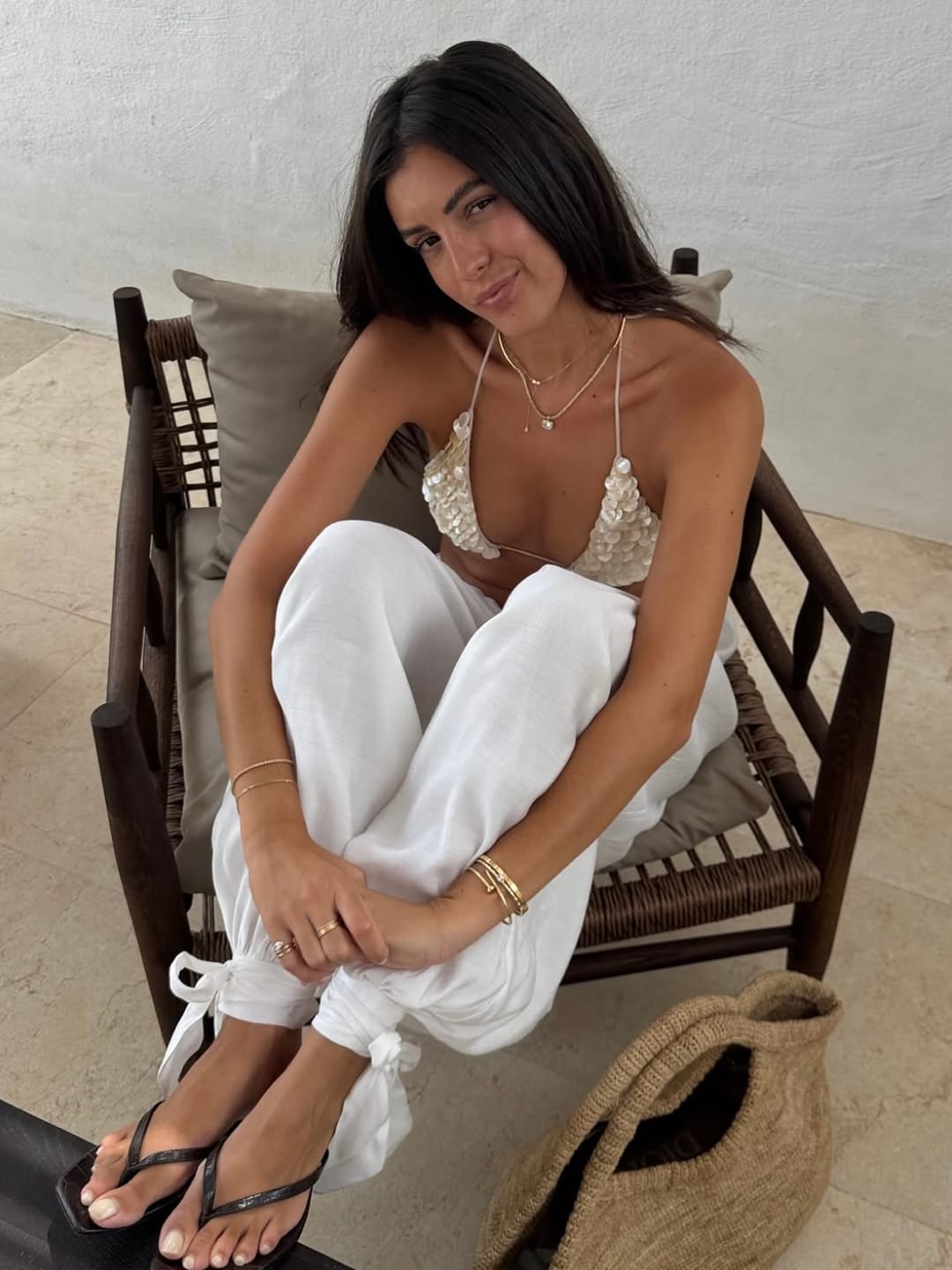 Customer photo review of "ISIA" - Mother-of-pearl Top