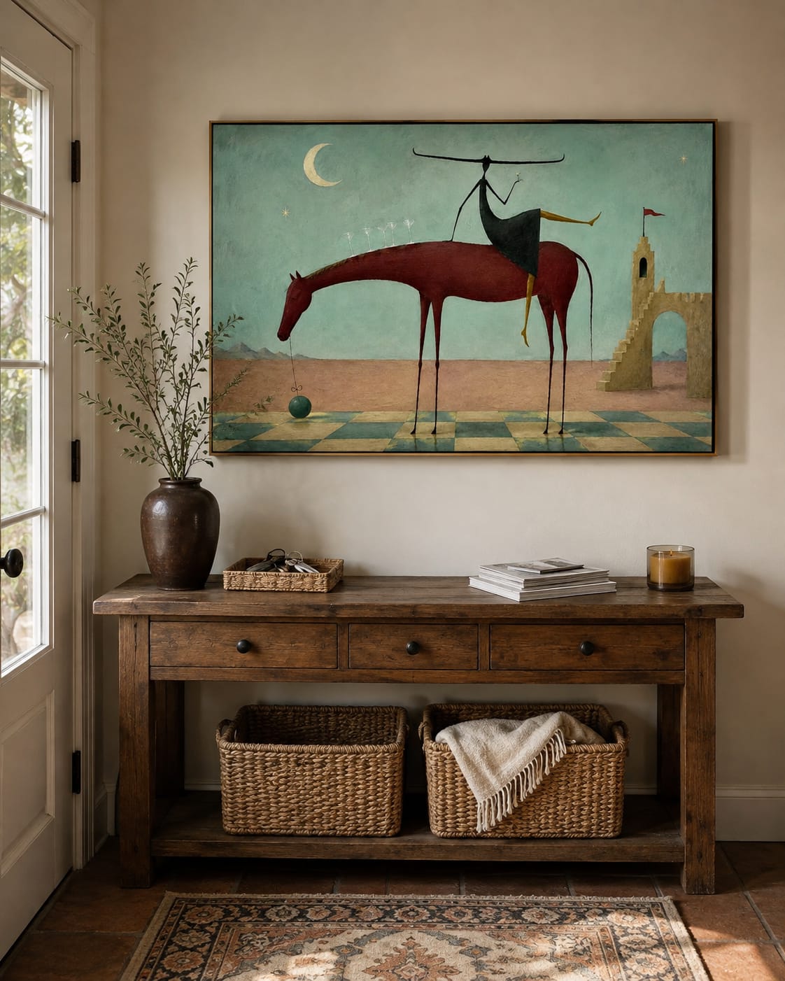Customer photo review of Moonlit Rider-Horse Painting