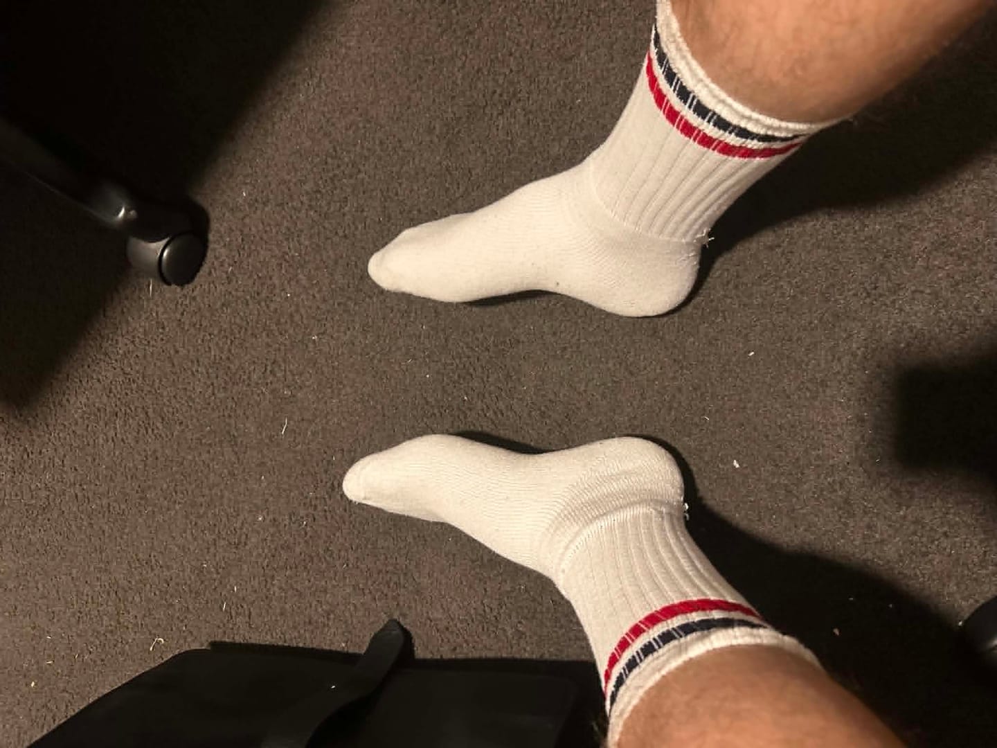 Customer photo review of Striped Sports Socks - Red Navy