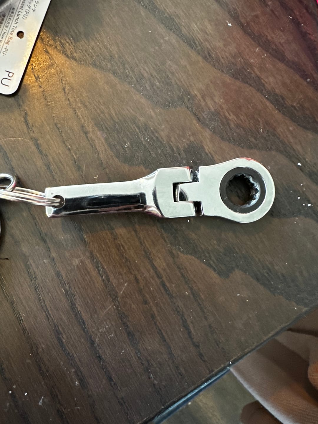 Customer photo review of 80Eighty® 10mm Wrench Keychain