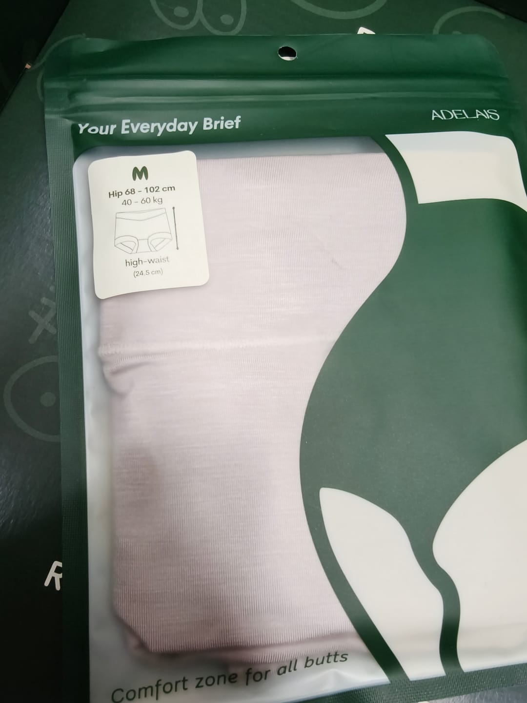 Customer photo review of Soft Cotton 60S Modal Antibacterial Panty In Stone