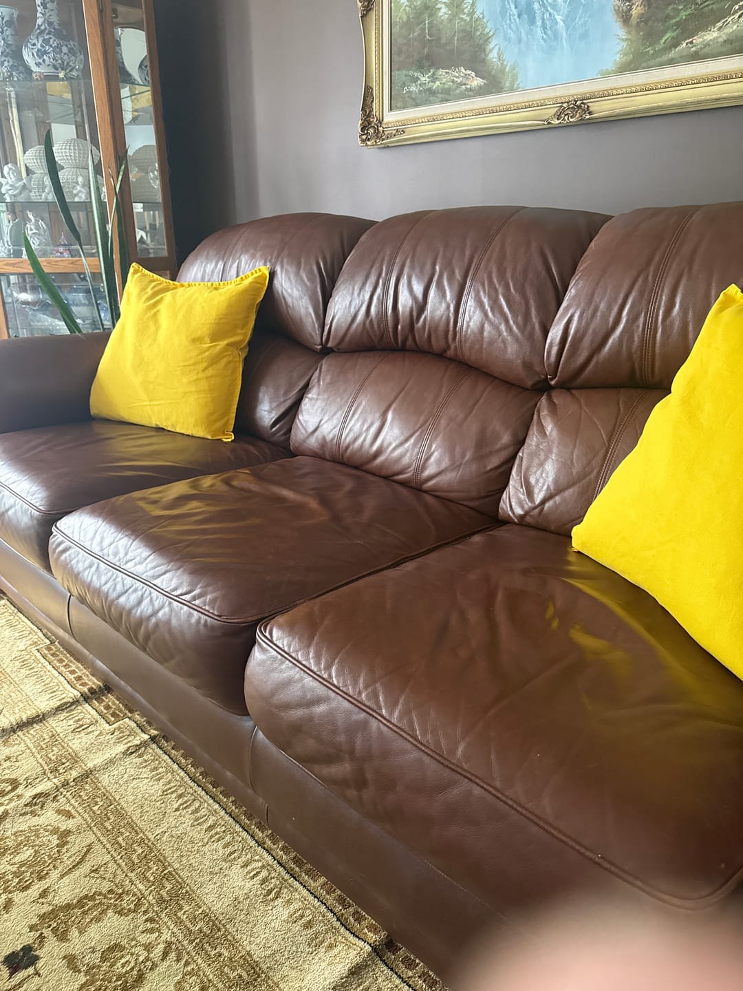 Customer photo review of Clyde’s Leather Recoloring Balm