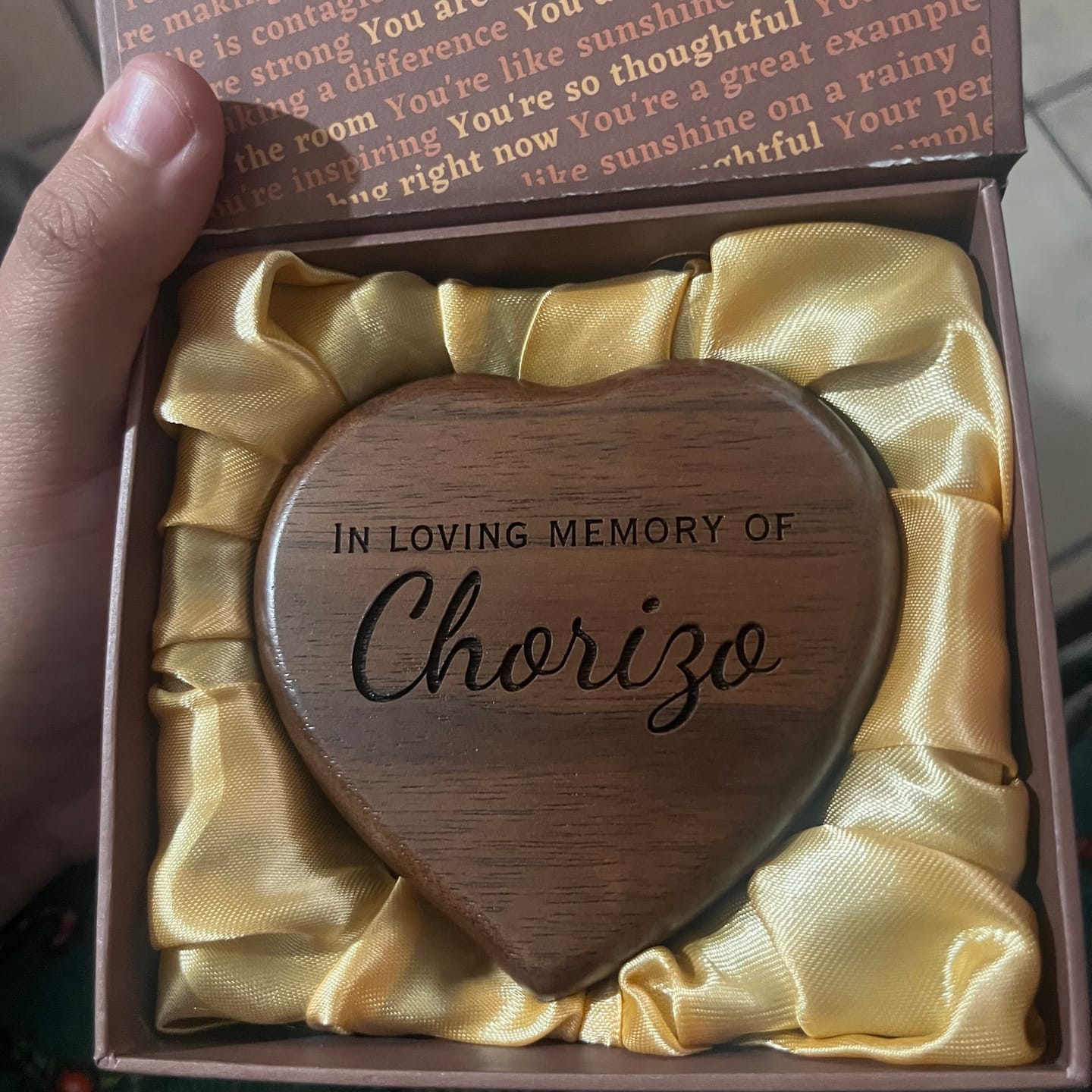 Customer photo review of Lova - Heart Music box with Mirror