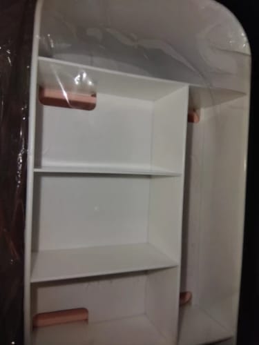Customer photo review of Makeup Organizer with Drawer – Acrylic Brush and Lipstick Holder