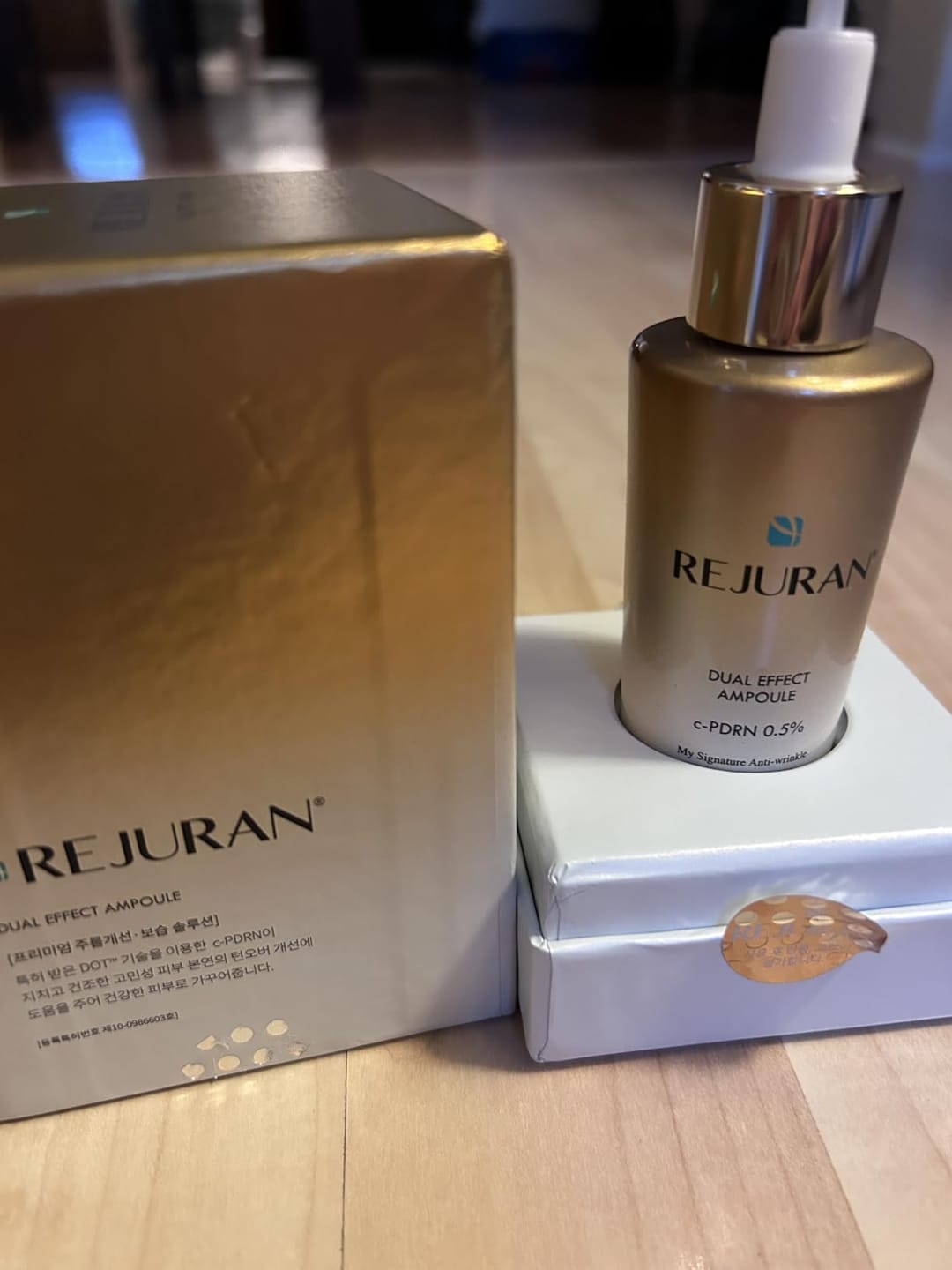 Customer photo review of Rejuran Dual Effect Ampoule