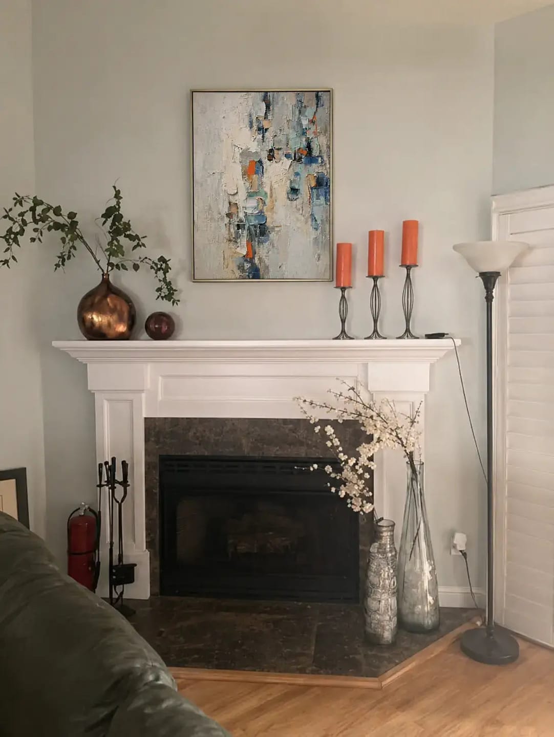 Customer photo review of Ochre Cloudscape Abstract Wall Art
