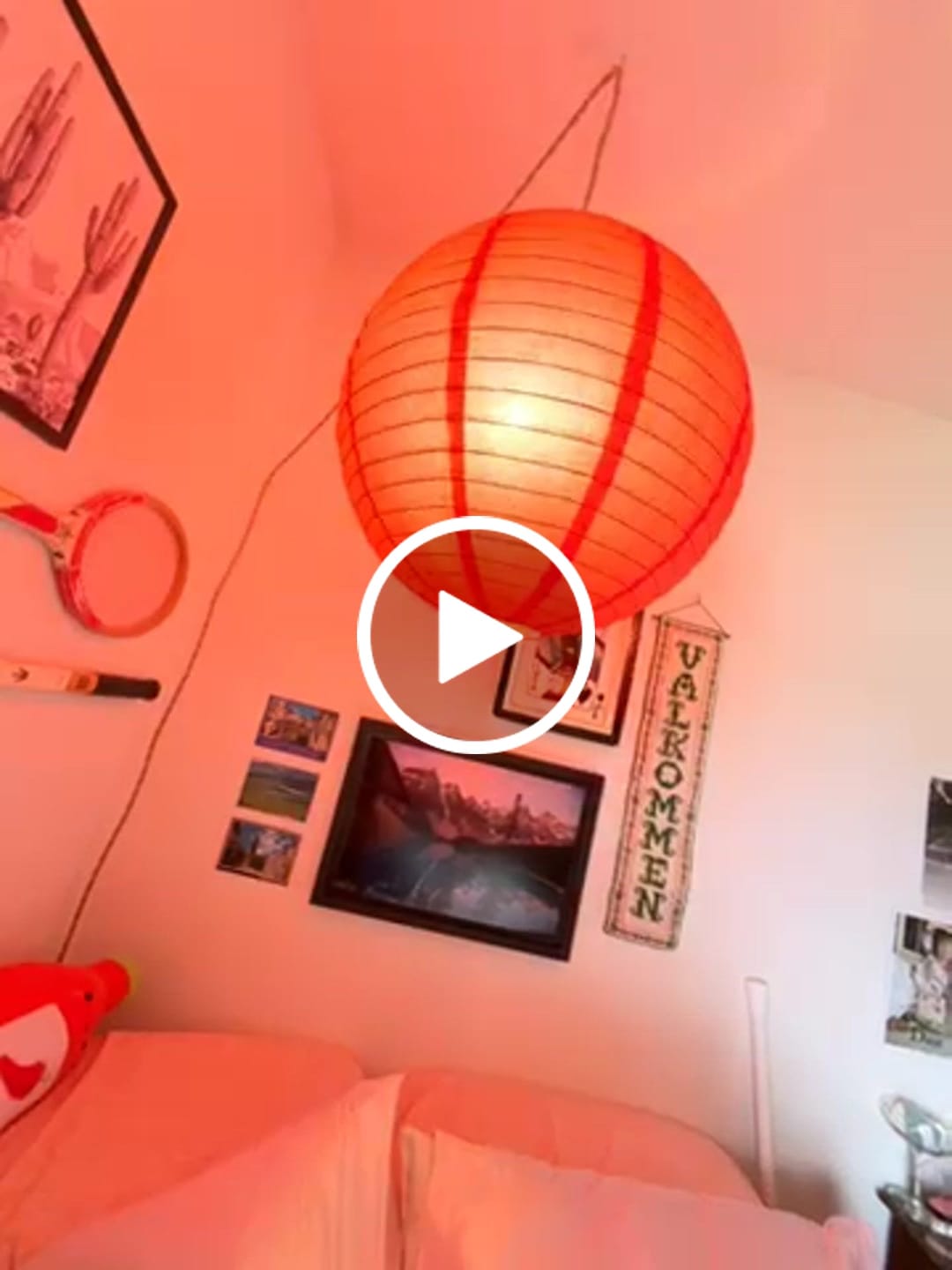 Customer video review of 20" Red Round Paper Lantern, Even Ribbing, Chinese Hanging Wedding & Party Decoration