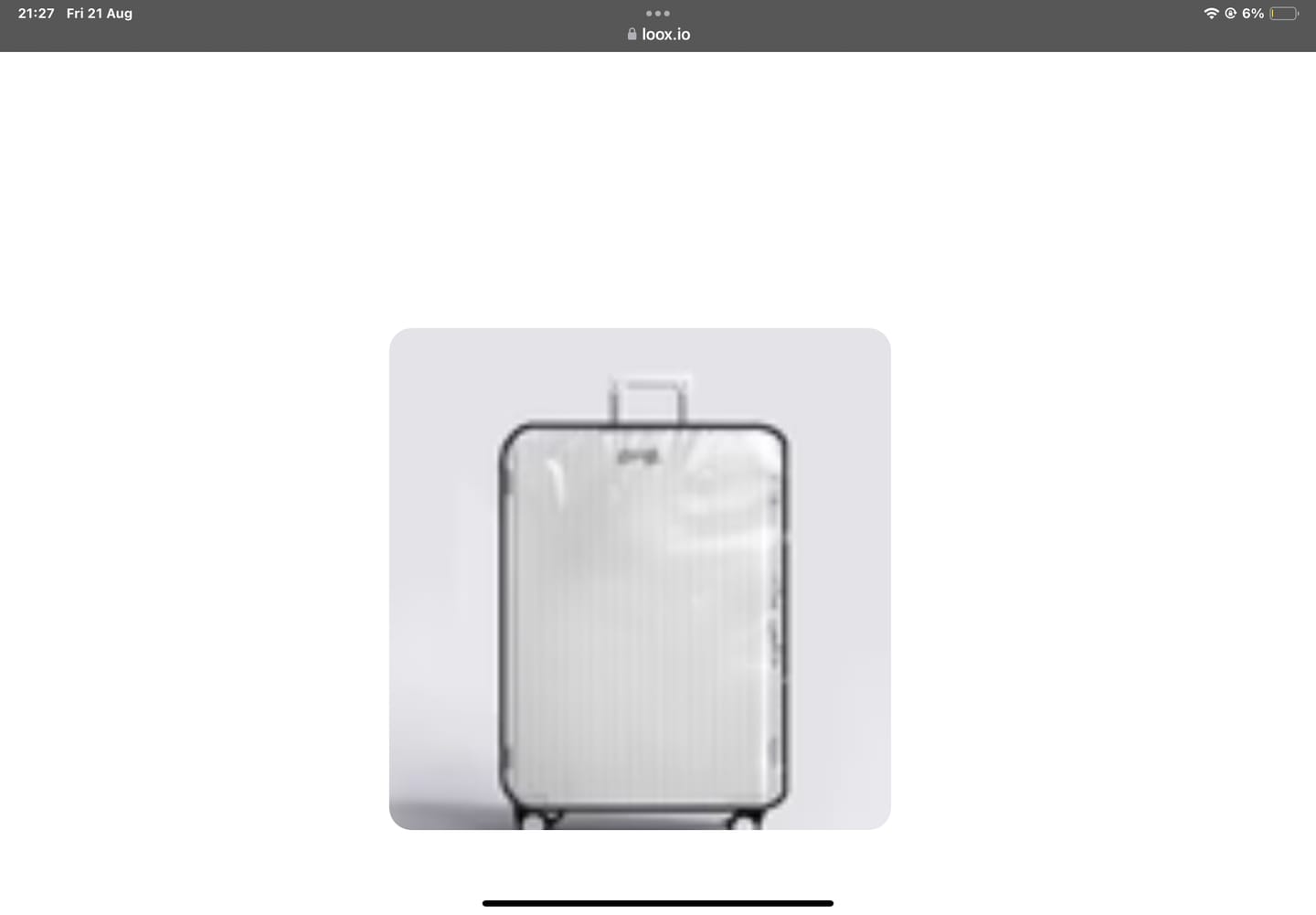 Customer photo review of Luggage Cover