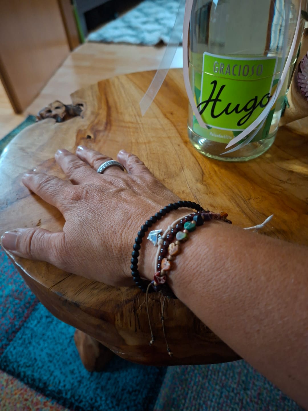 Customer photo review of Obsidian Armband