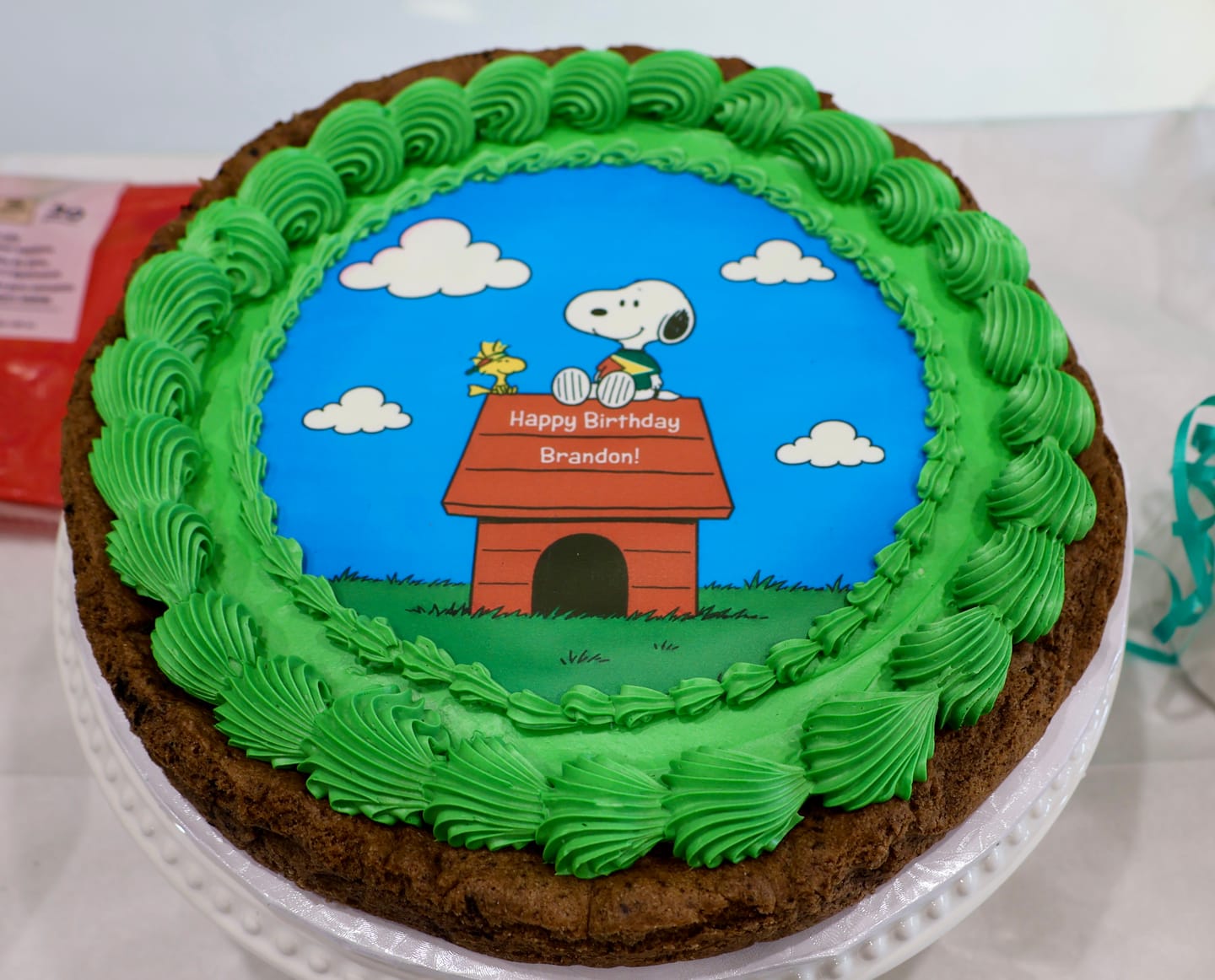 Customer photo review of Photo/Logo Cookie Cake