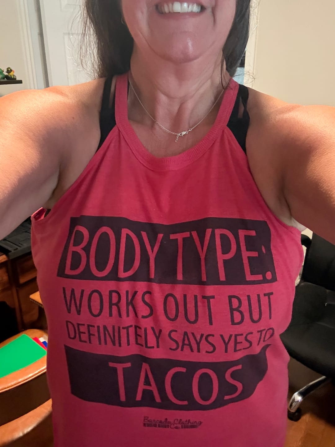 Customer photo review of Body Type Tacos Rocker Tank