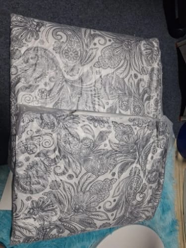 Customer photo review of Sleeping Pillow Set – 2PC Brushed Texture Patterned Pillows