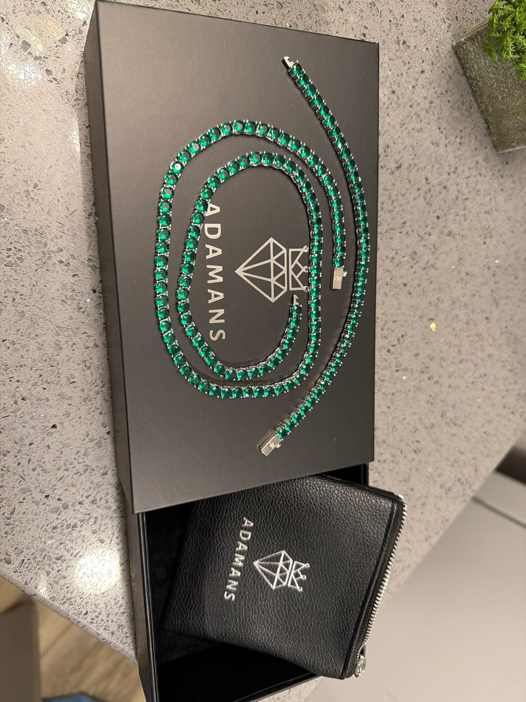 Customer photo review of 5mm Tennis Bracelet - Green Emerald