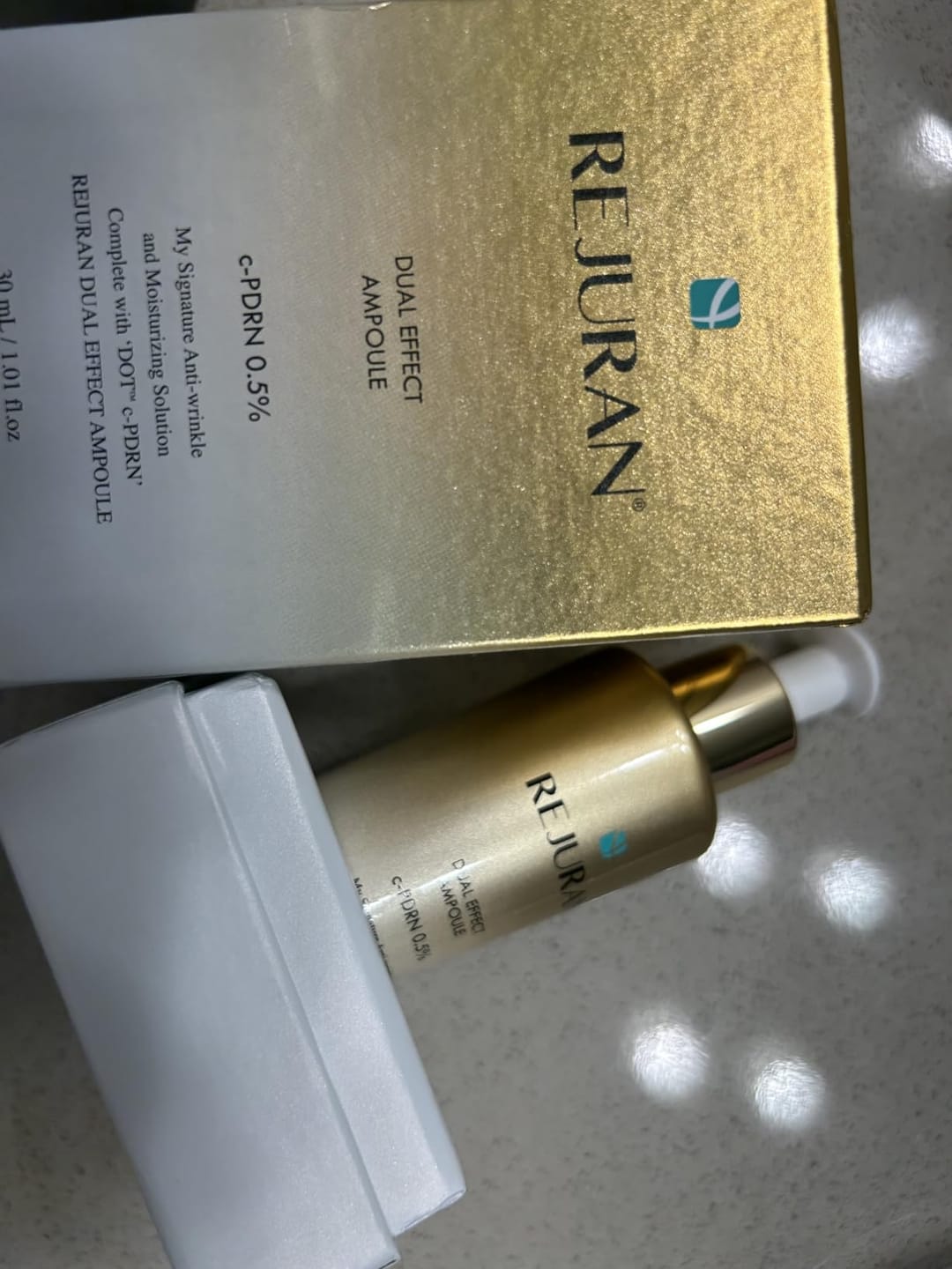 Customer photo review of Rejuran Dual Effect Ampoule