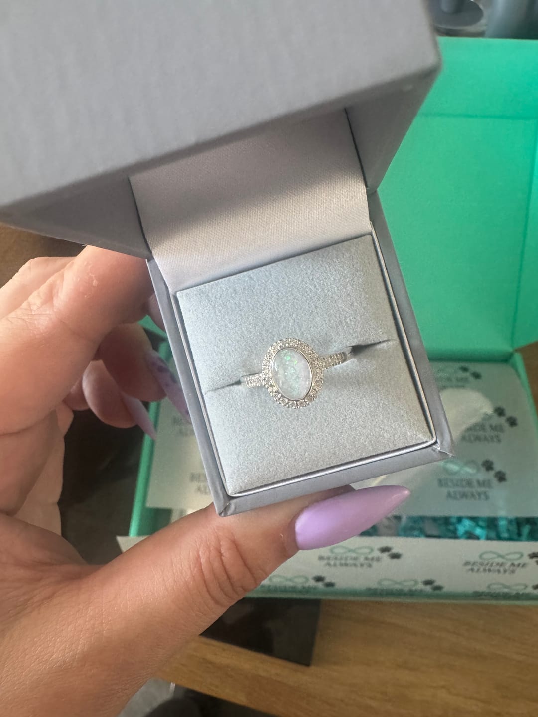 Customer photo review of Oval CZ Maria Ring