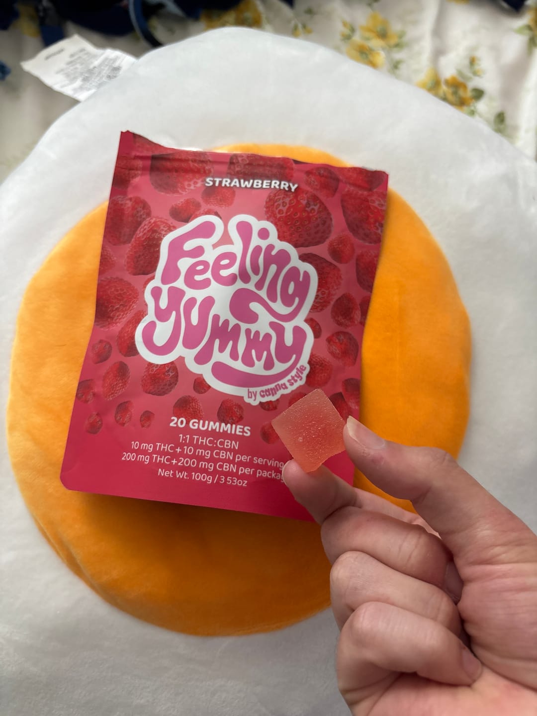 Customer photo review of FEELING YUMMY GUMMY - STRAWBERRY