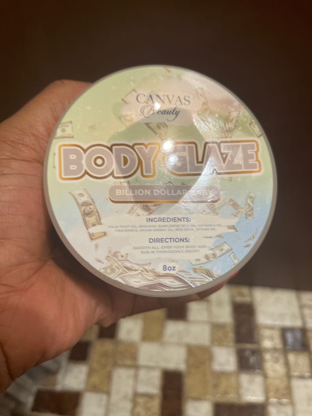 Customer photo review of BODY GLAZE: BILLION DOLLAR BABY