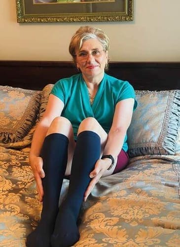 Customer photo review of Calze BambooFlow™ a Compressione punta CHIUSA – Gambe leggere tutto il giorno!
