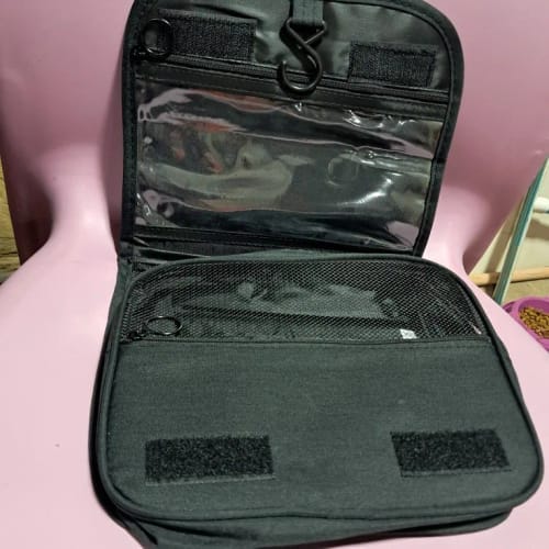 Customer photo review of Men's Toiletry Bag – Waterproof Hanging Travel Wash Pouch