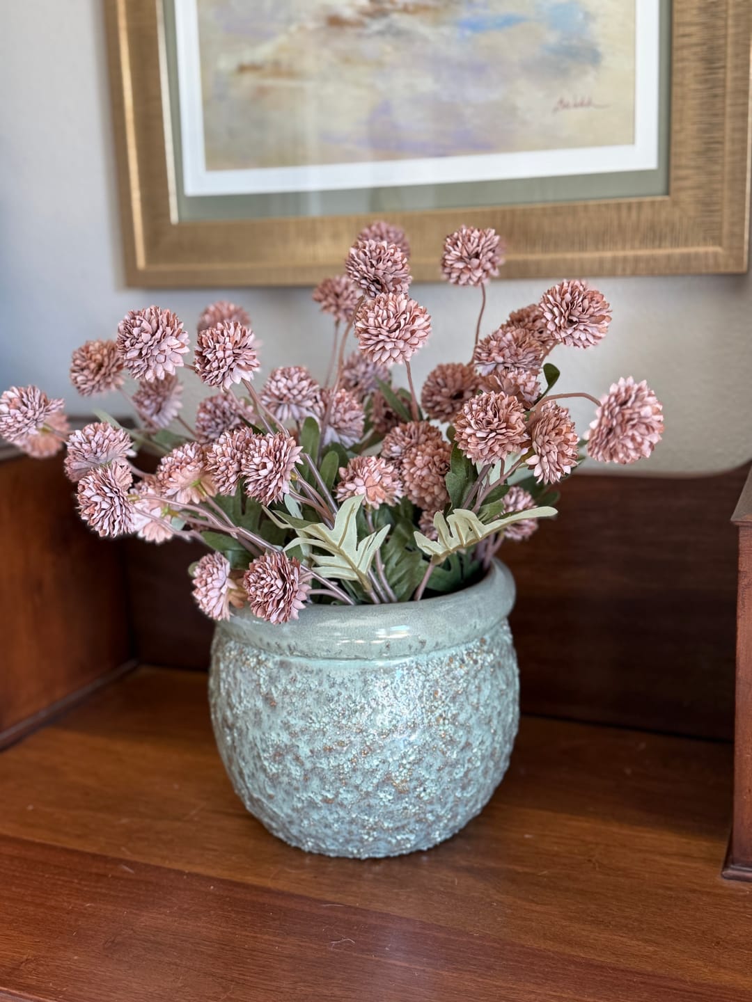 Customer photo review of Taupe Fall Thistle Stem Bunch | PRE ORDER