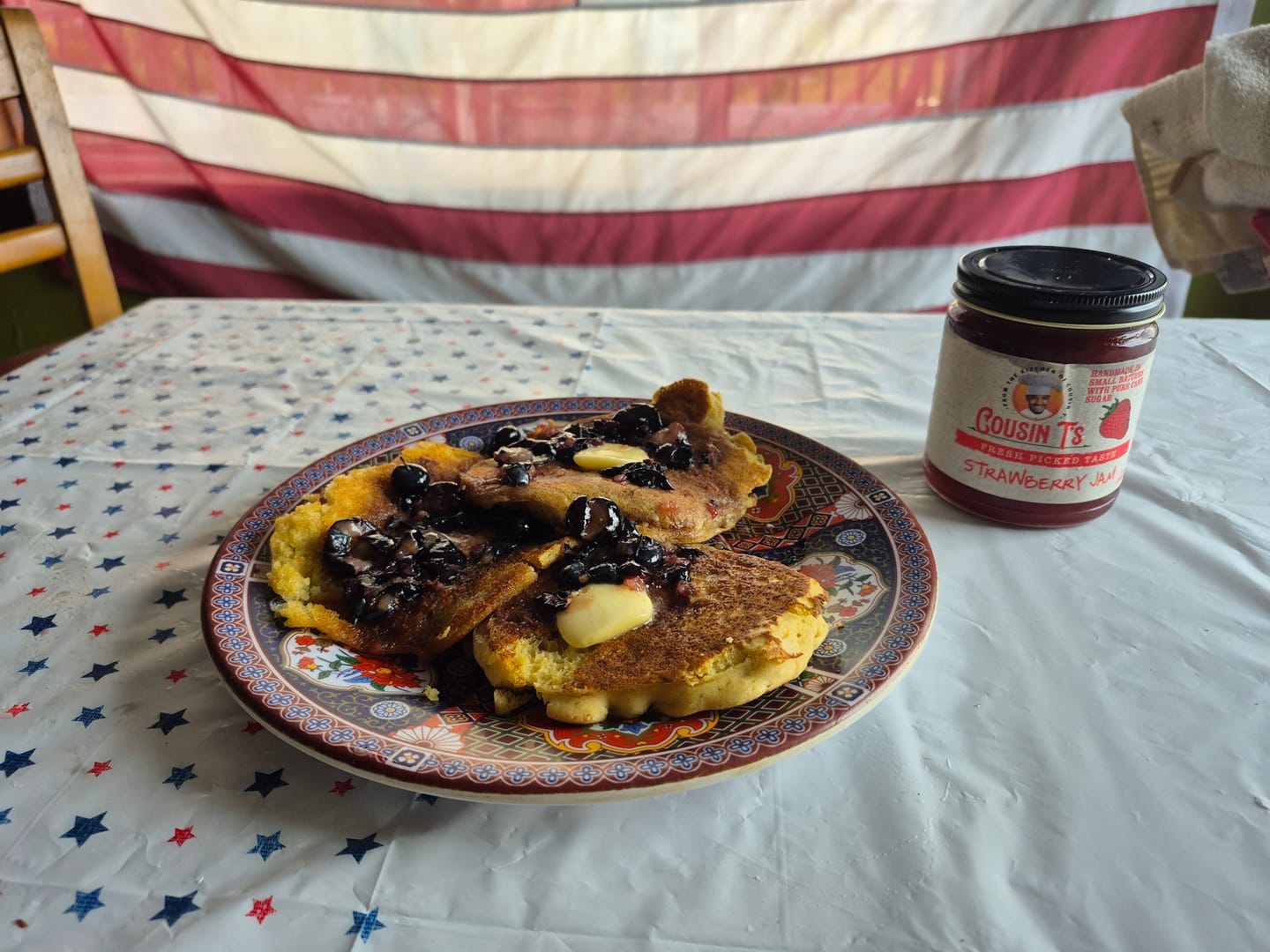 Customer photo review of Cousin T's Gourmet Buttermilk Pancake Mix