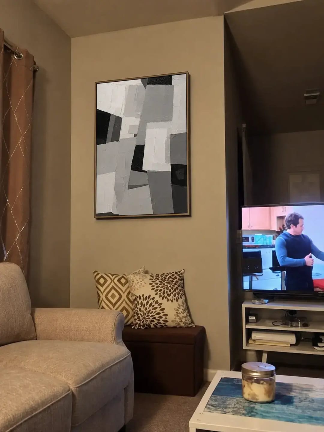 Customer photo review of Slate Interplay Abstract Wall Art