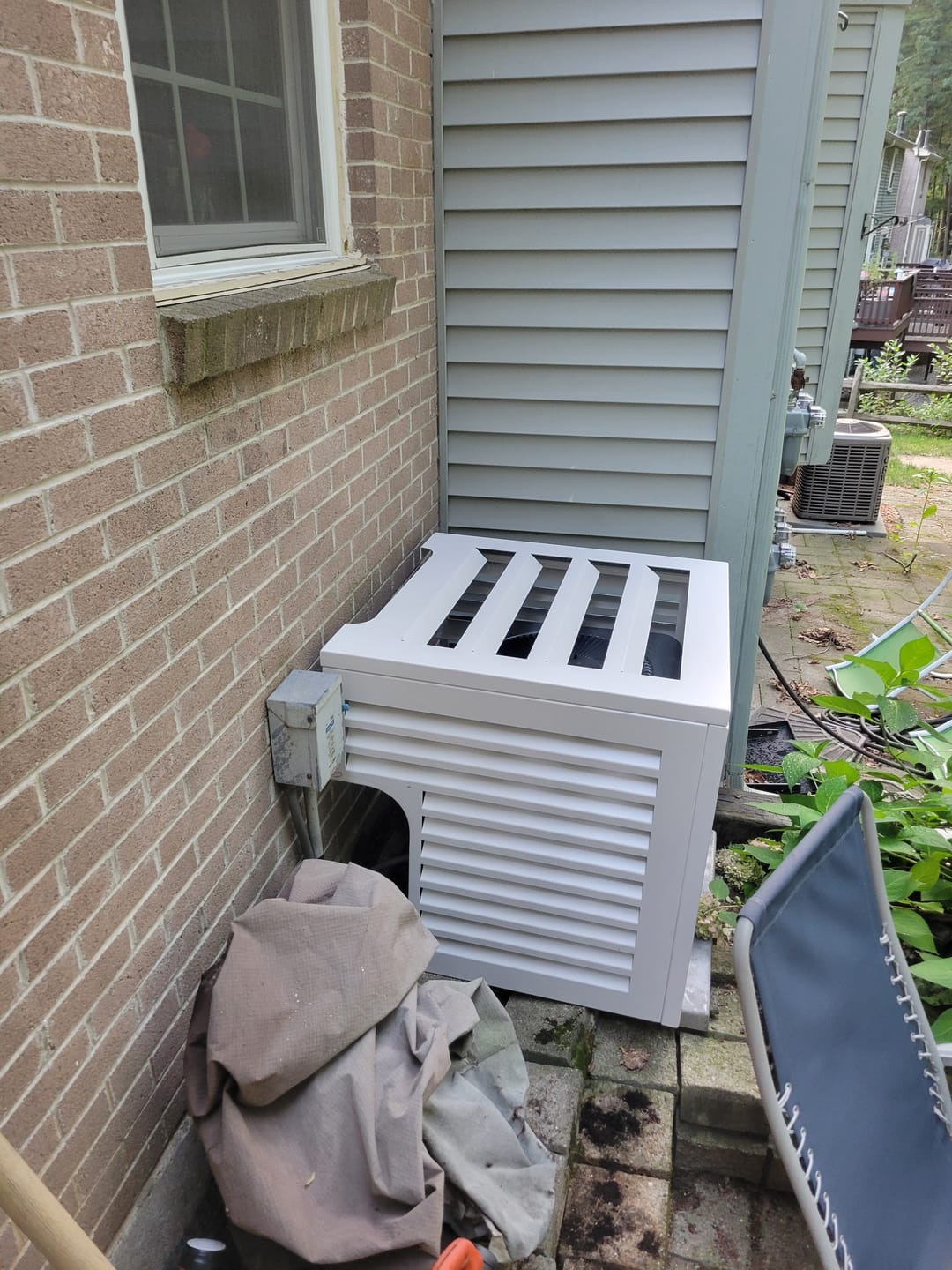Customer photo review of Central AC Cover - White