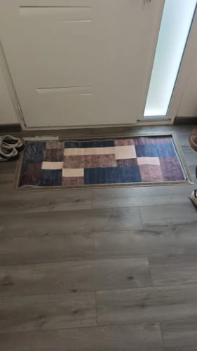 Customer photo review of Kitchen Runner Mat - Modern Non-Slip Long Rug