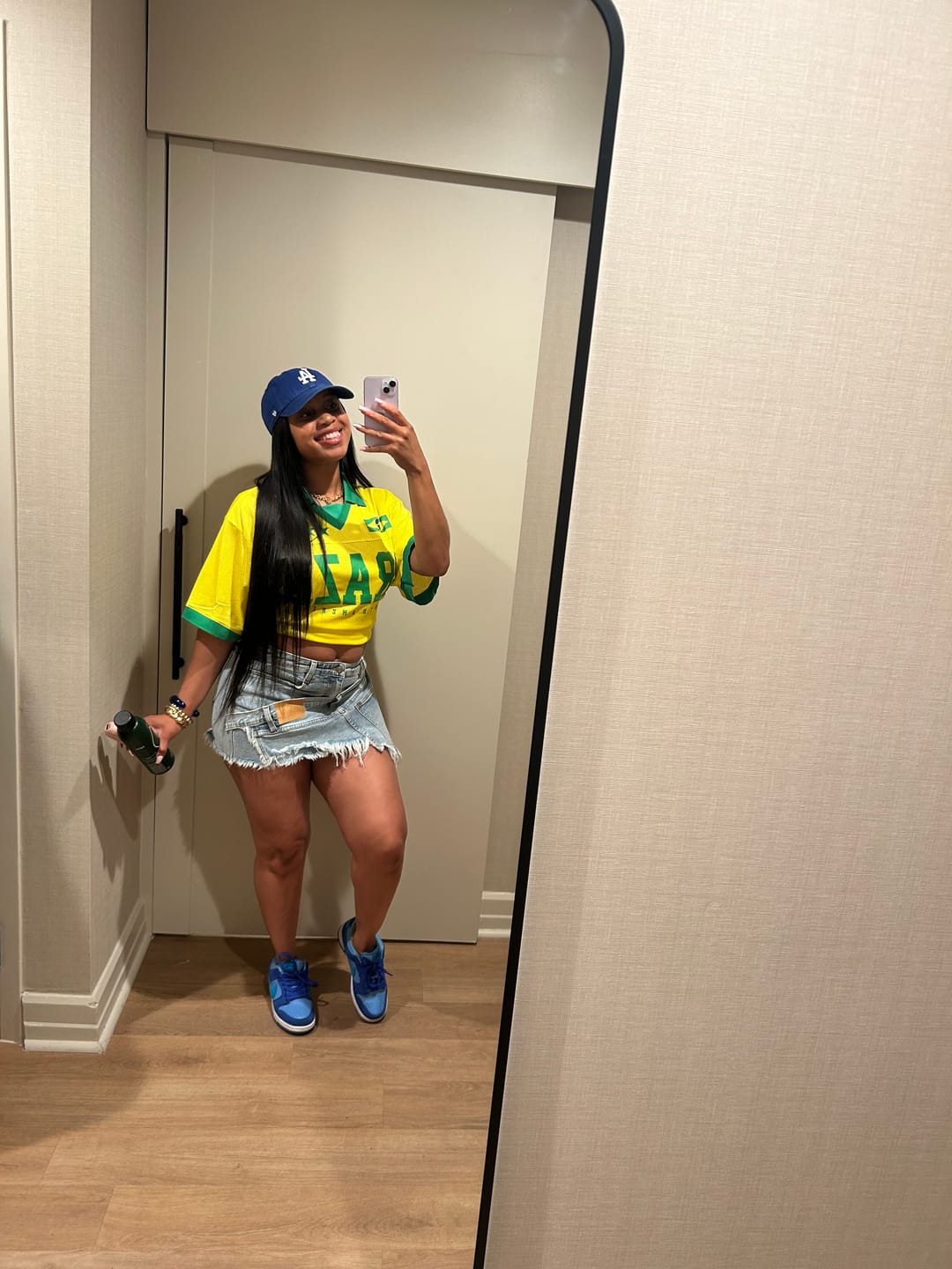 Customer photo review of Retro Brazil Collared Jersey Top