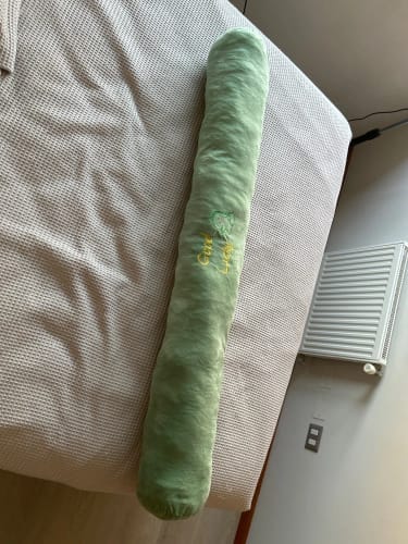 Customer photo review of Long Bolster Pillow – Rectangular Pregnancy Support Cushion for Side Sleepers