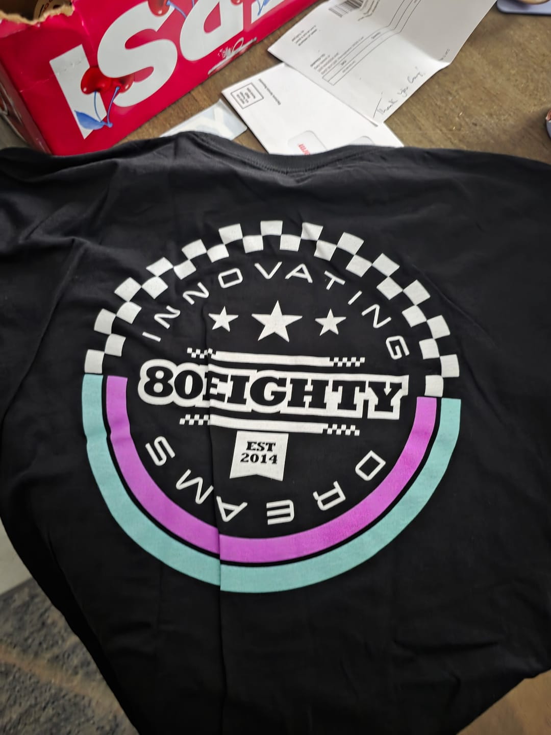 Customer photo review of 80Eighty® Innovating Dreams Shirt