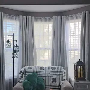 Customer photo review of Installazione Facile Supporti Bastoni Tende Senza Fori