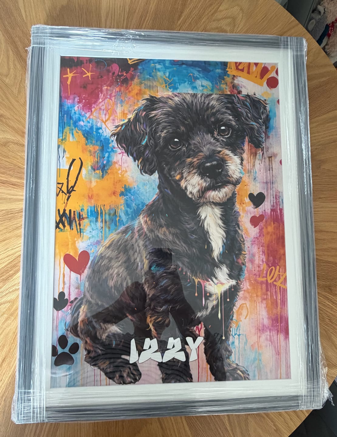 Customer photo review of Graffiti -  Personalised Poster