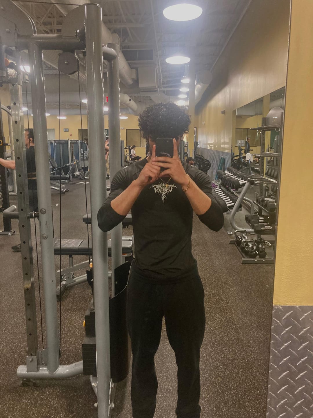 Customer photo review of UC046 Void Compression Long Sleeve - Black/Purple