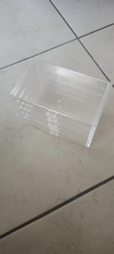 Customer photo review of Acrylic Desk Organizer – Clear Drawer Storage for Office
