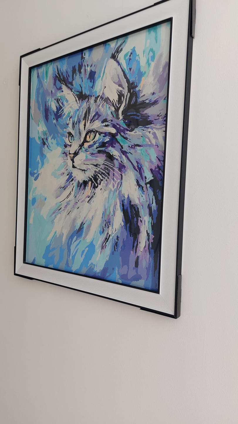 Customer photo review of Abstract Maine Coon