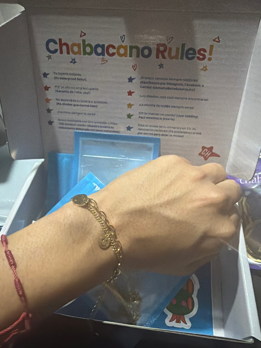 Customer photo review of Pulsera Smiley
