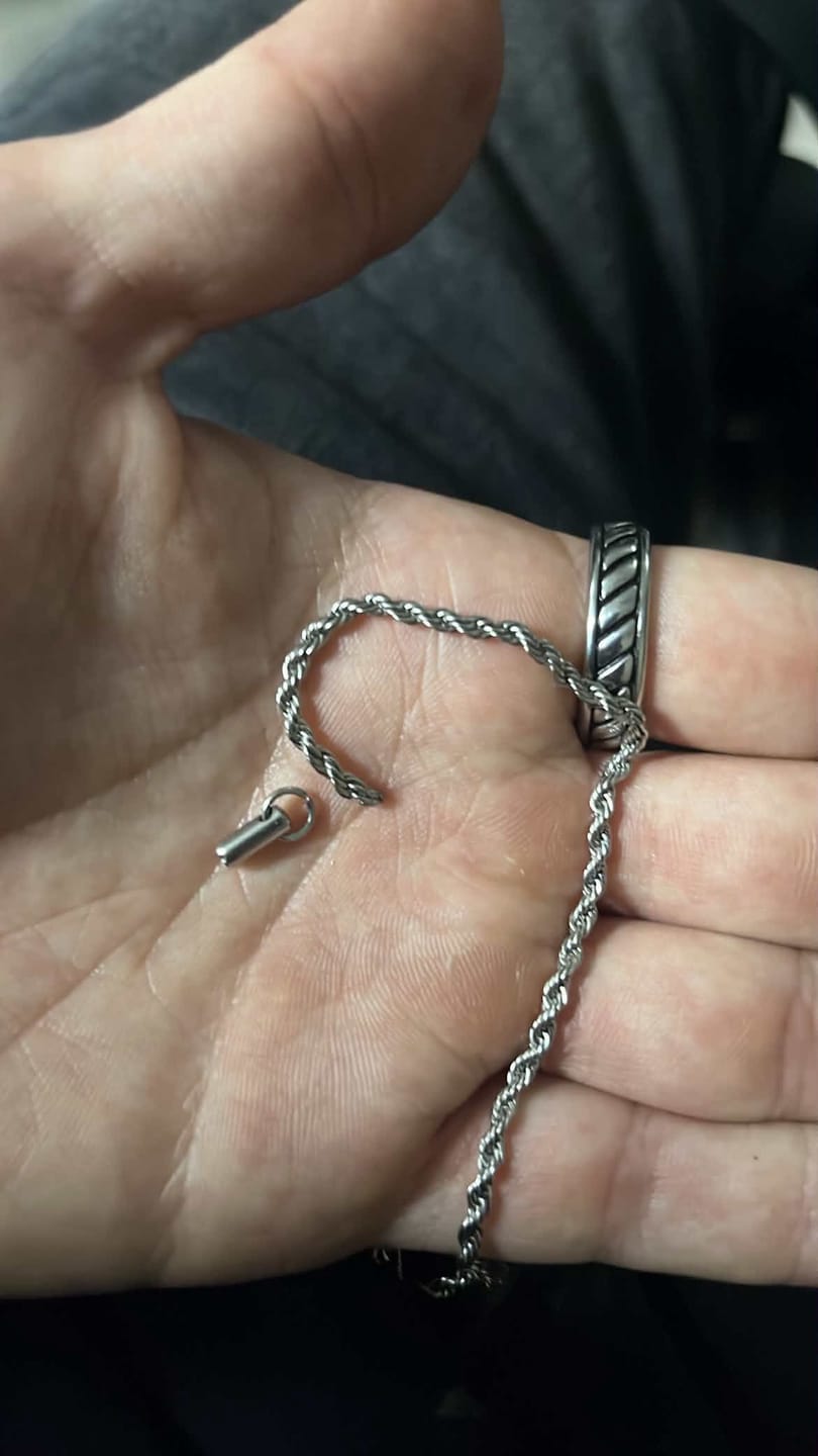 Customer photo review of Crucifix Pendant