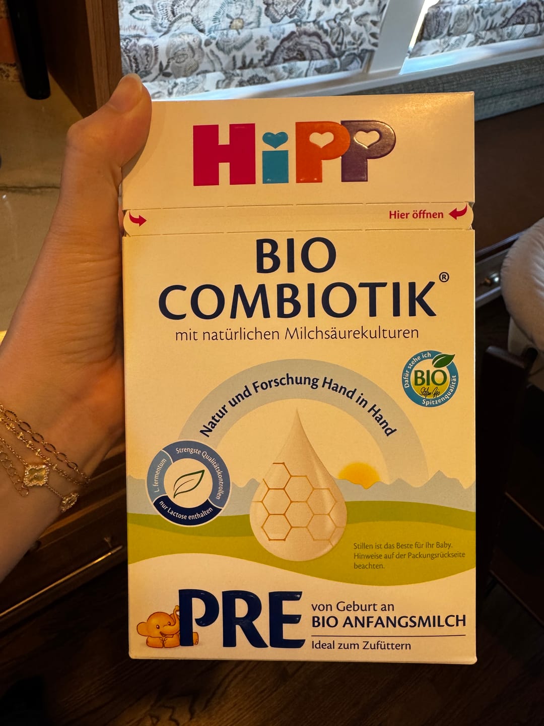 Customer photo review of HiPP German Stage PRE Organic Combiotic Formula 600g