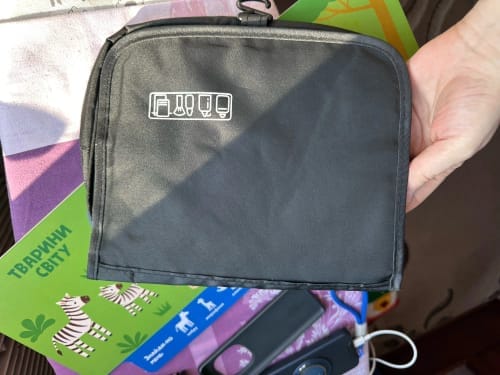 Customer photo review of Men's Toiletry Bag – Waterproof Hanging Travel Wash Pouch