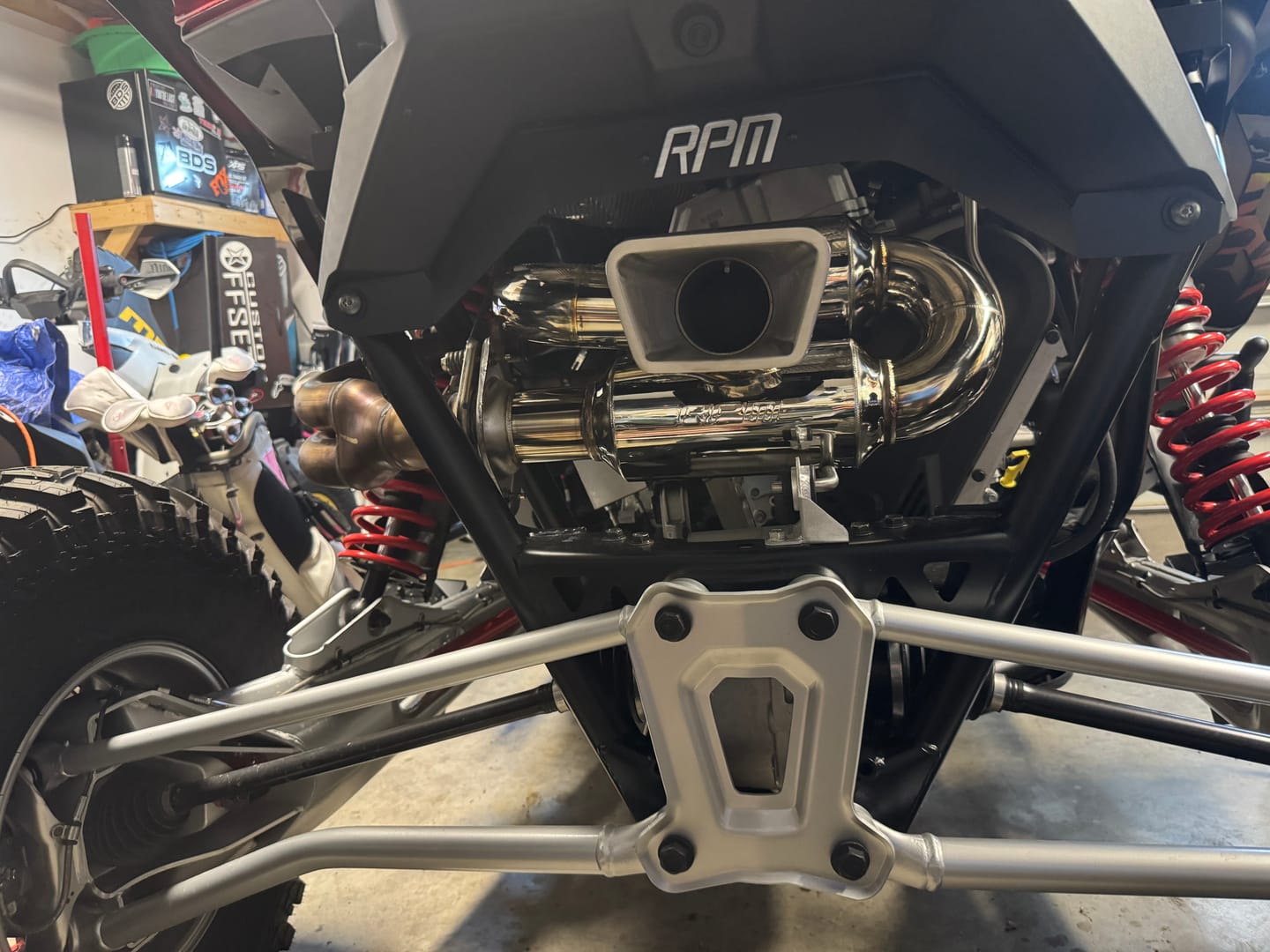 Customer photo review of RPM Polaris RZR Pro R 3" DUAL Sport Muffler W/ 3" Tip